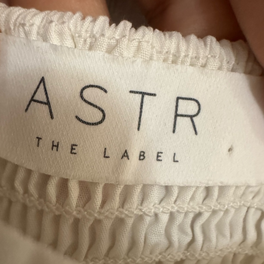 ASTR The Label White Puff Sleeve Cotton Midi Dress | Size S - Picture 6 of 10